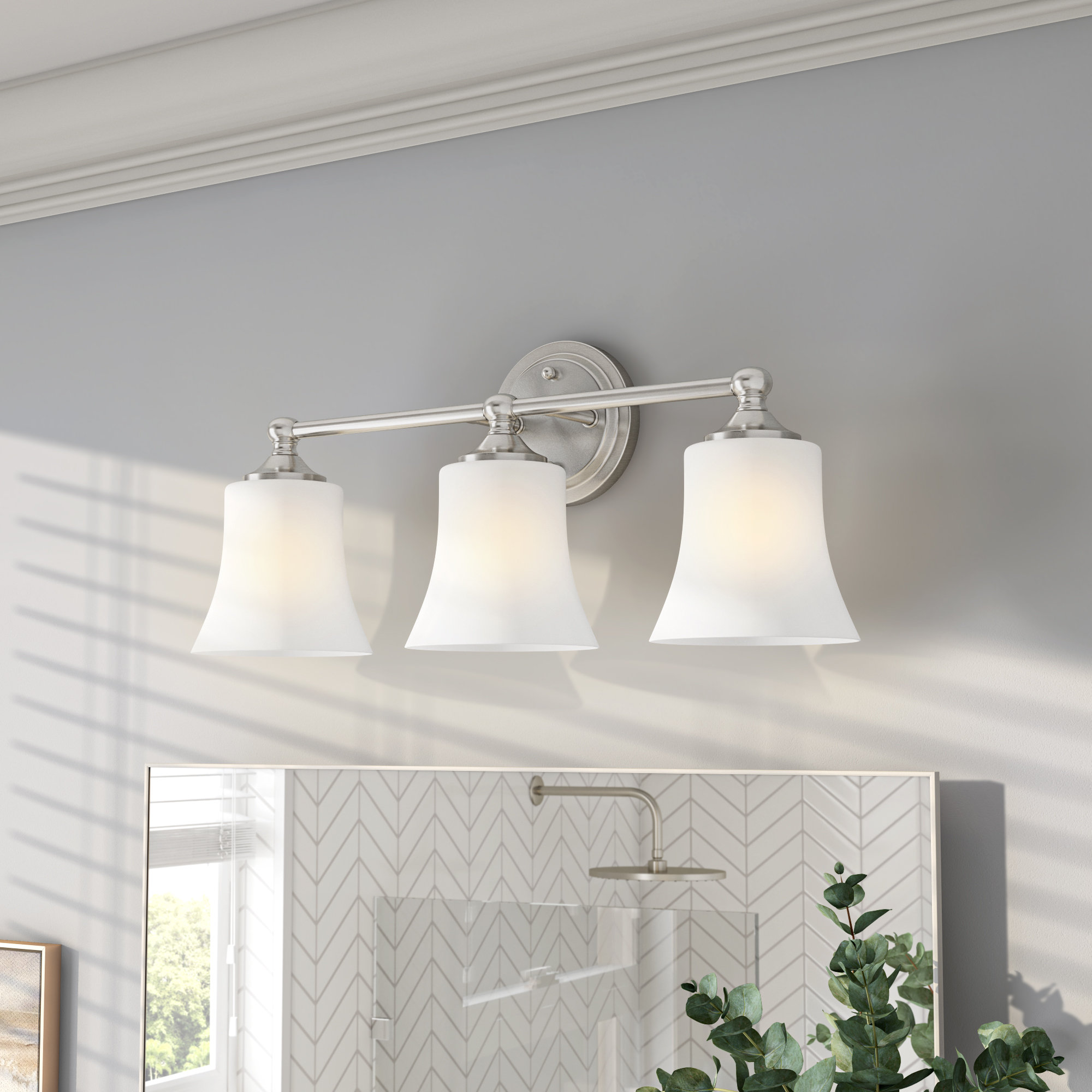 Lark Manor Alies 3 Light Dimmable Vanity Light Reviews Wayfair Canada